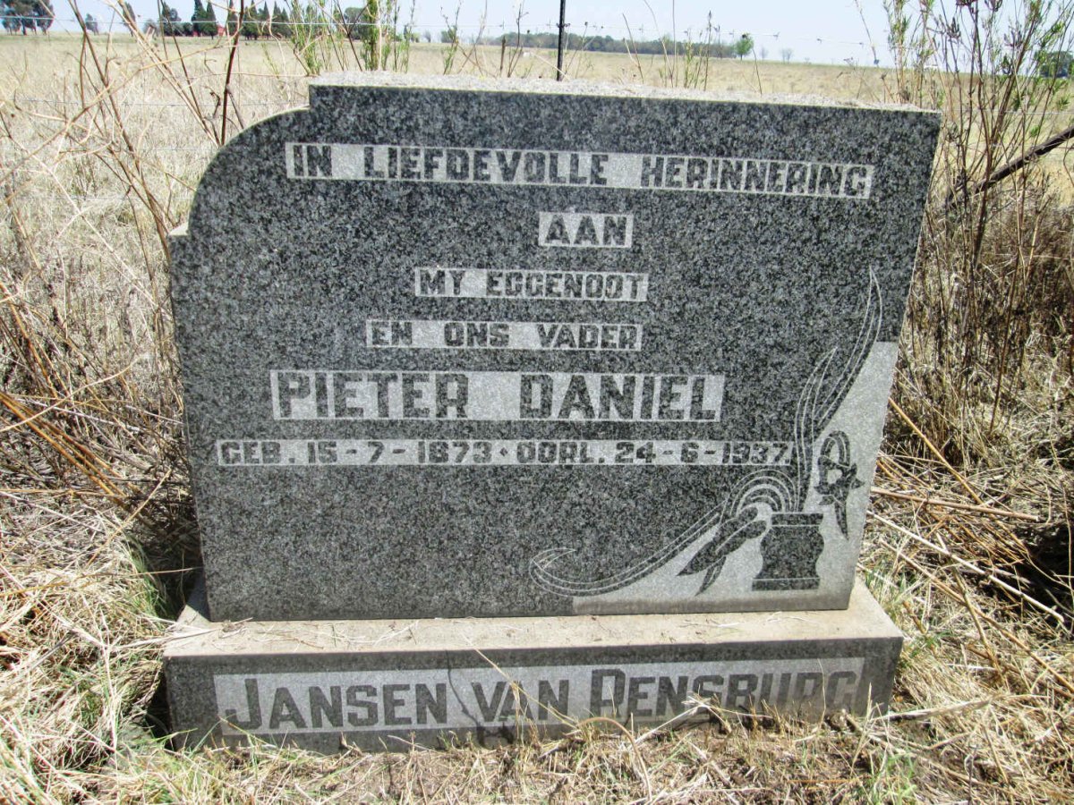 RENSBURG Pieter Daniel, Jansen van 1873-1937