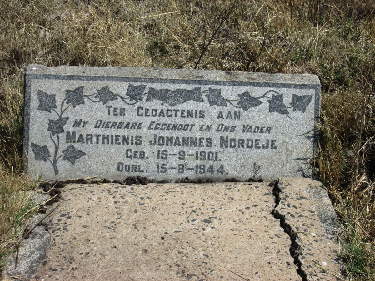 NORDEJE Marthienis Johannes 1901-1944
