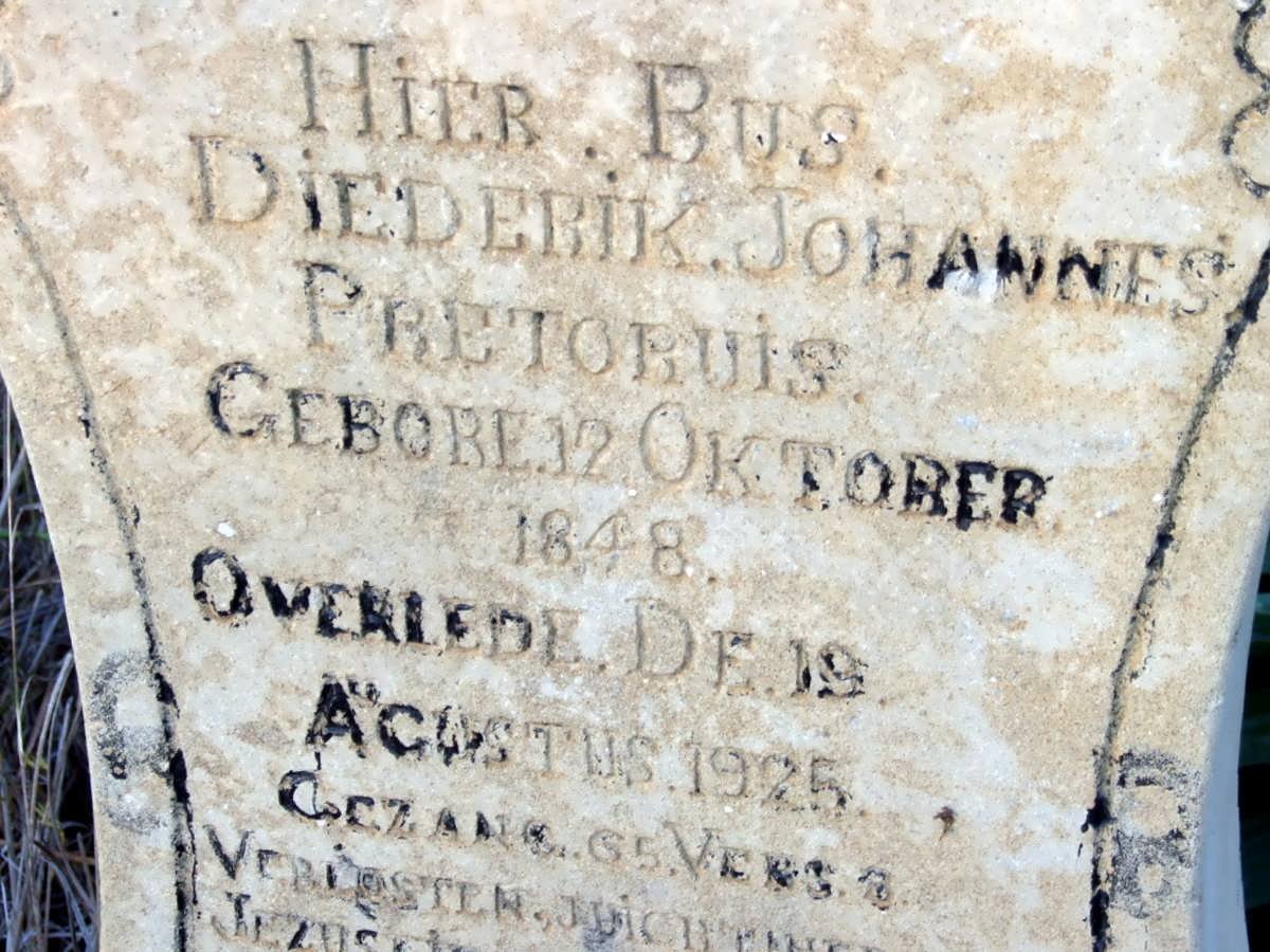 PRETORIUS Diederik Johannes 1848-1925