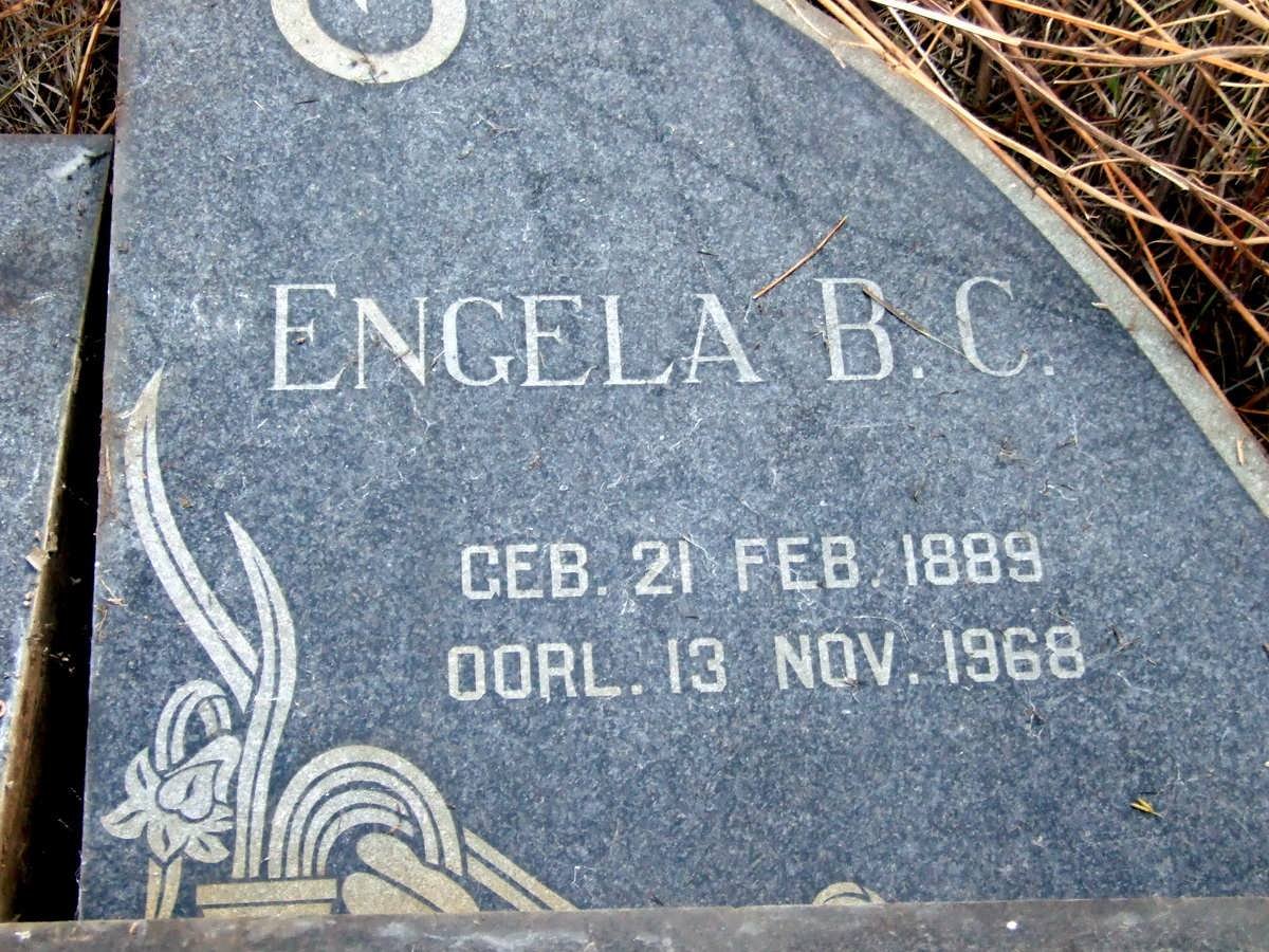 MERWE Engela B.C., v.d. 1889-1968
