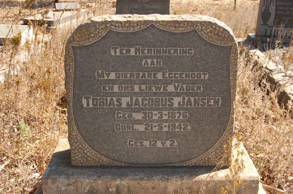 JANSEN Tobias Jacobus 1876-1942