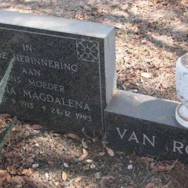 ROOYEN Maria Magdalena, van 1915-1993