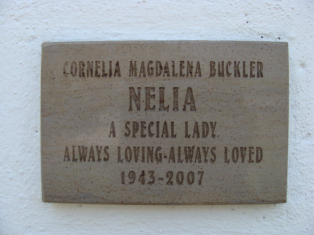 BUCKLER Cornelia Magdalena 1943-2007
