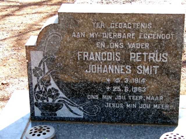 SMIT Francois Petrus Johannes 1914-1963