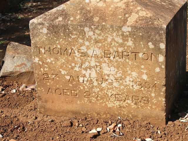 BARTON Thomas A -1894