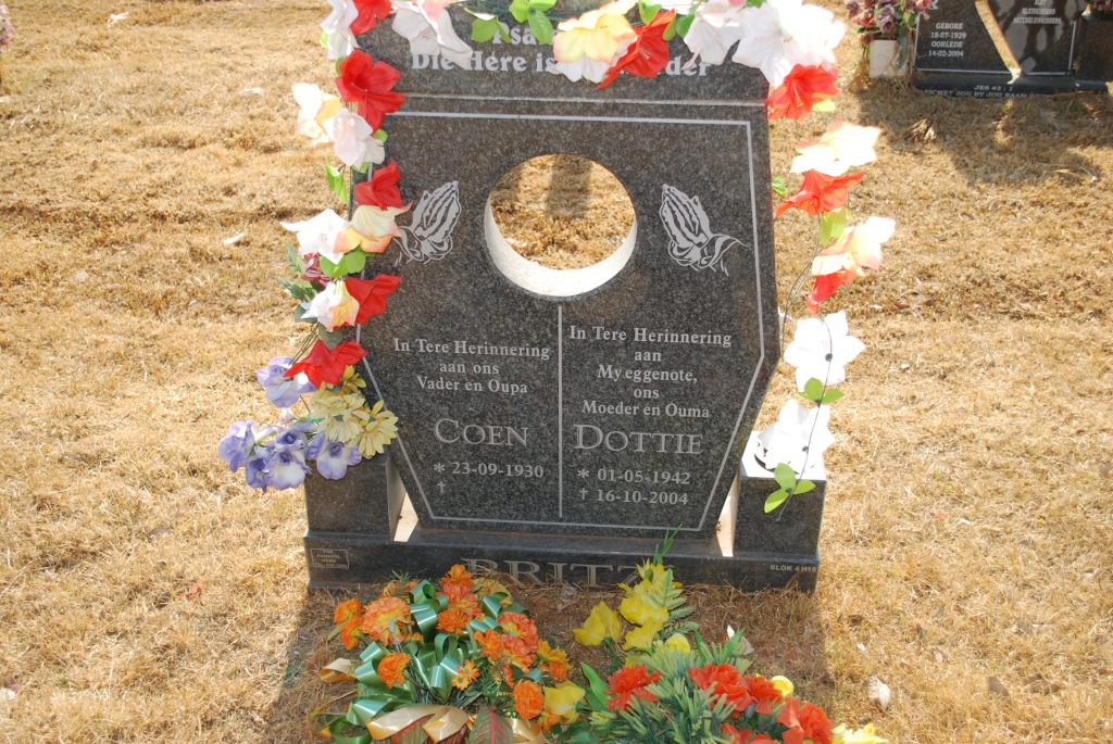 BRITZ Coen 1930- &amp; Dottie 1942-2004