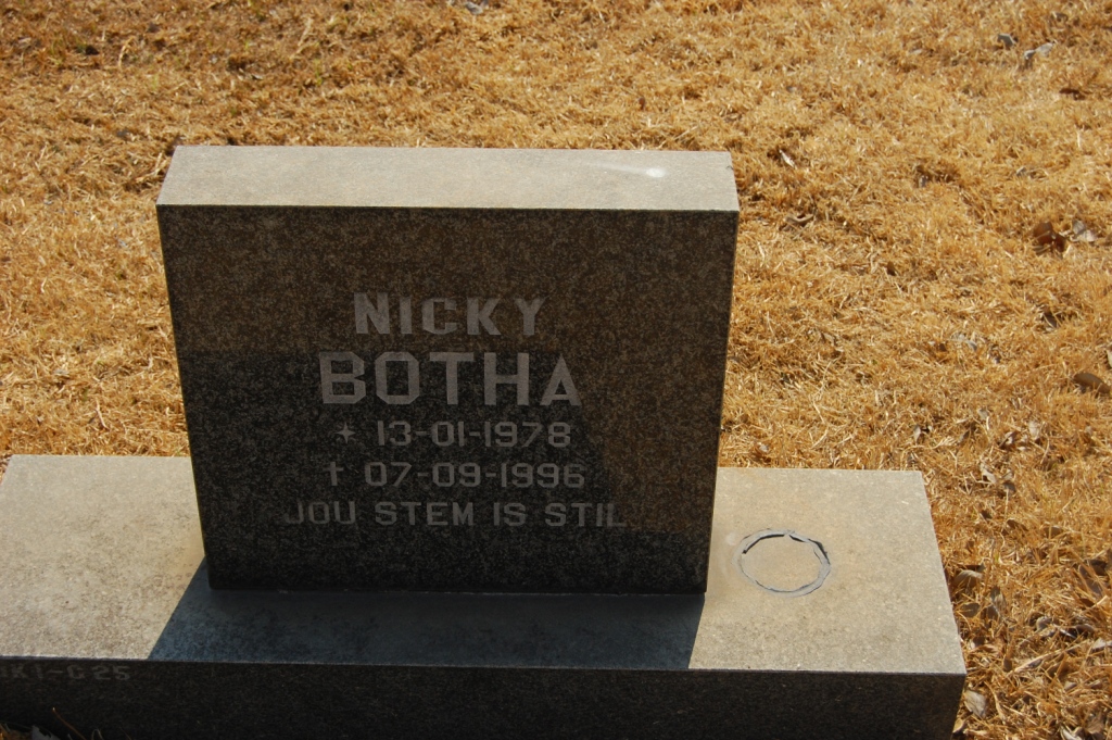BOTHA Nicky 1978-1996