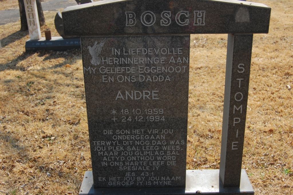 BOSCH André 1959-1994