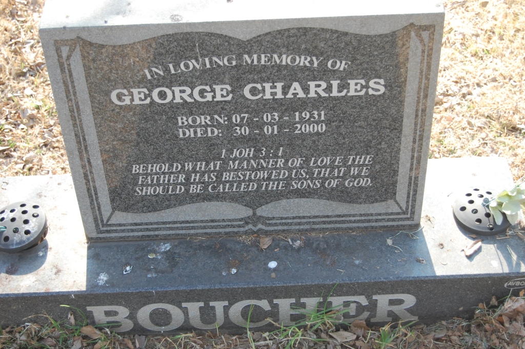 BOUCHER George Charles 1931-2000