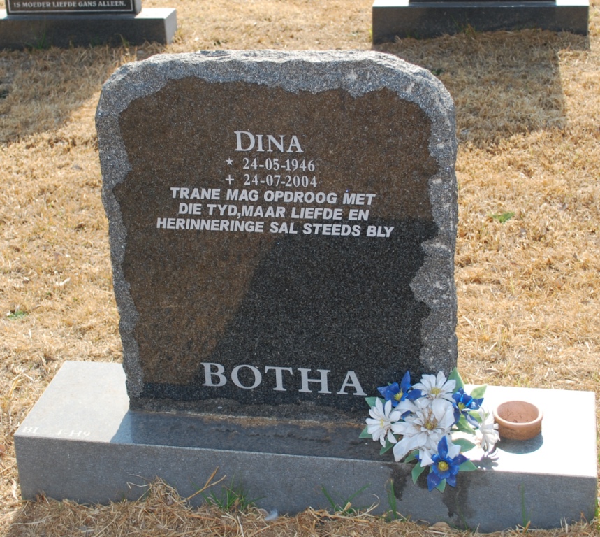 BOTHA Dina 1946-2004