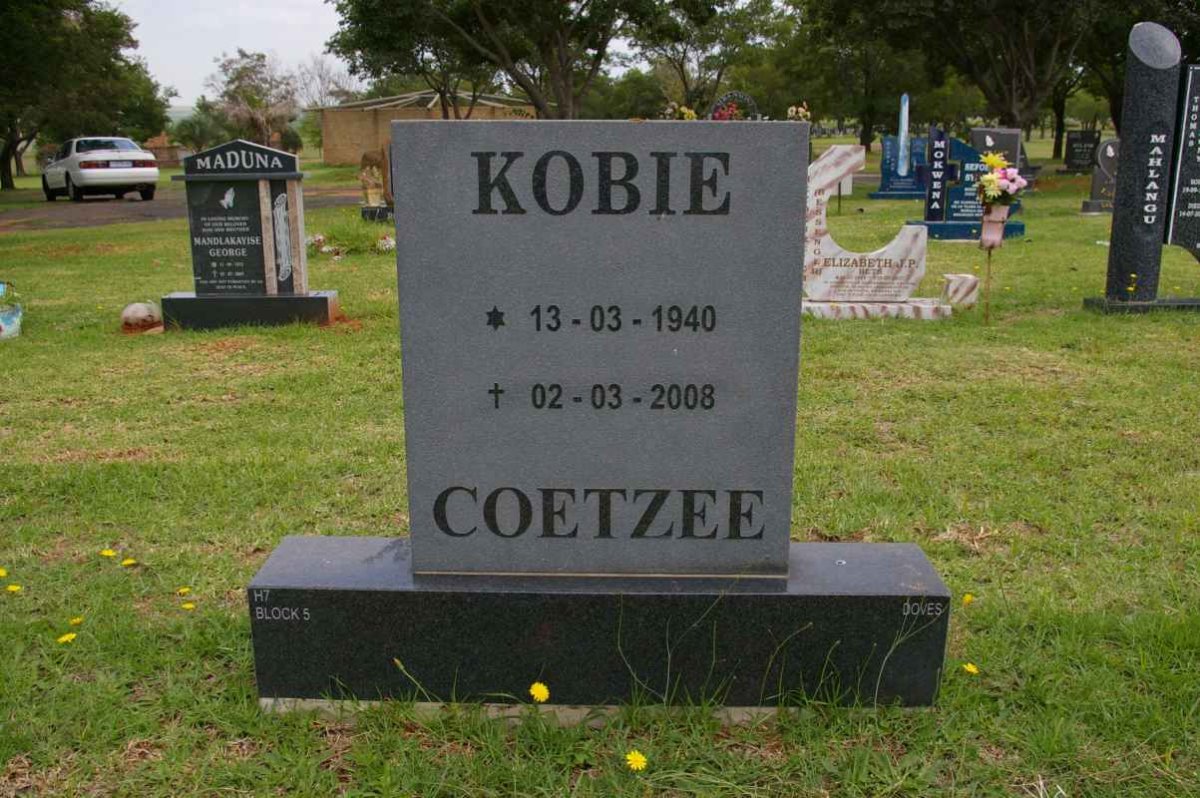 COETZEE Kobie 1940-2008