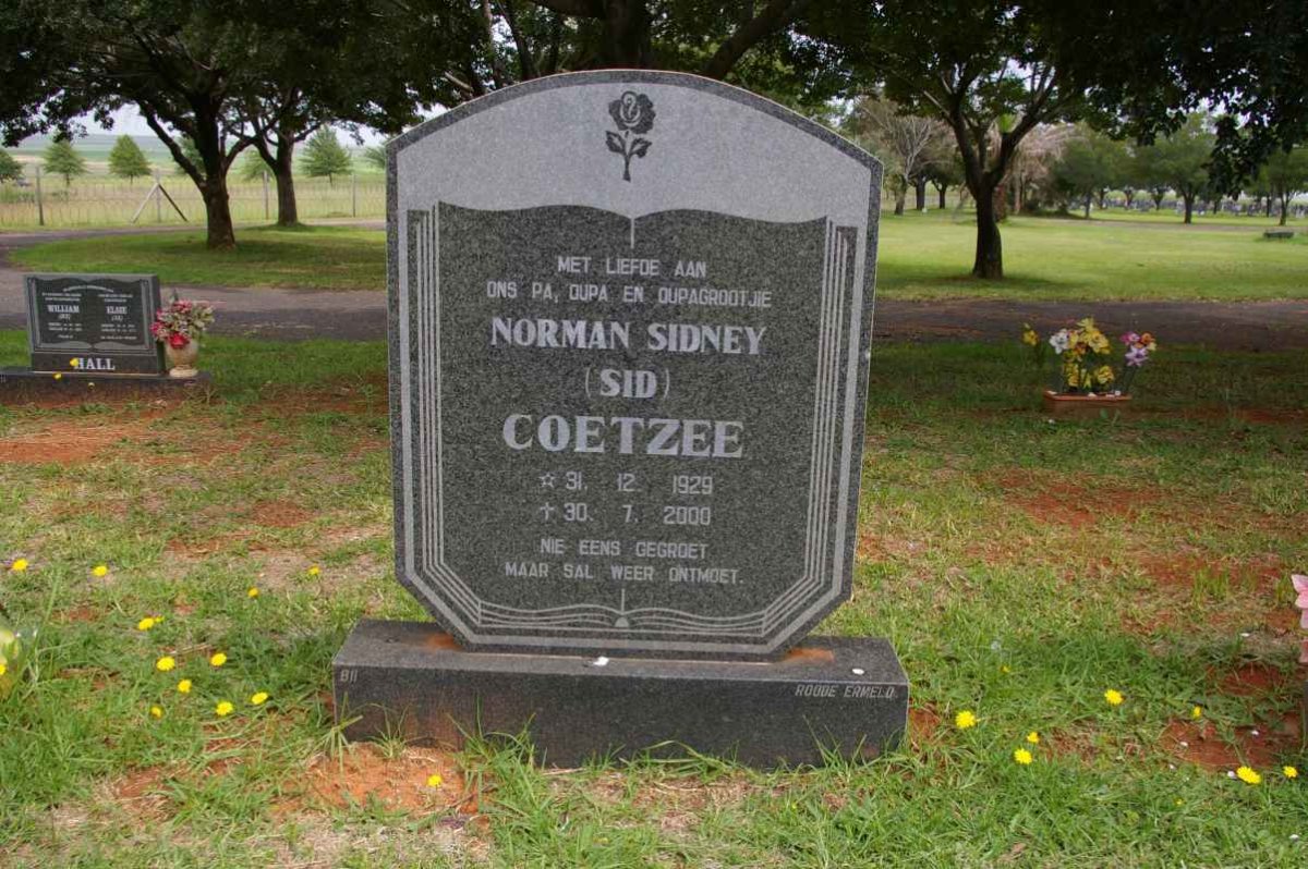 COETZEE Norman Sidney 1929-2000