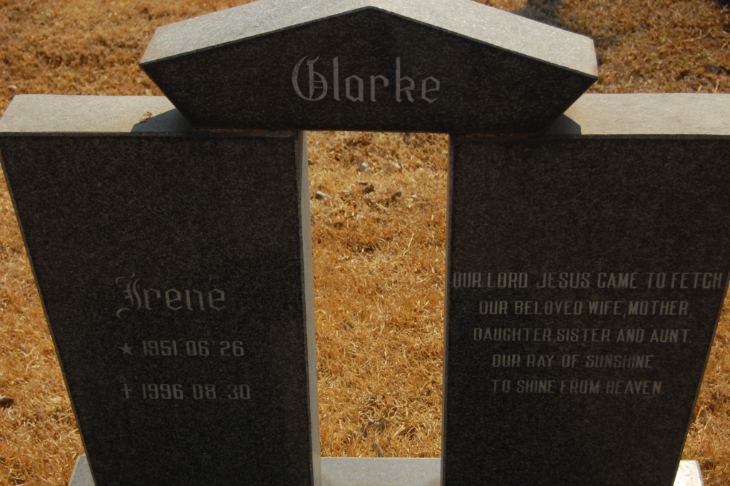 CLARKE Irene 1951-1996