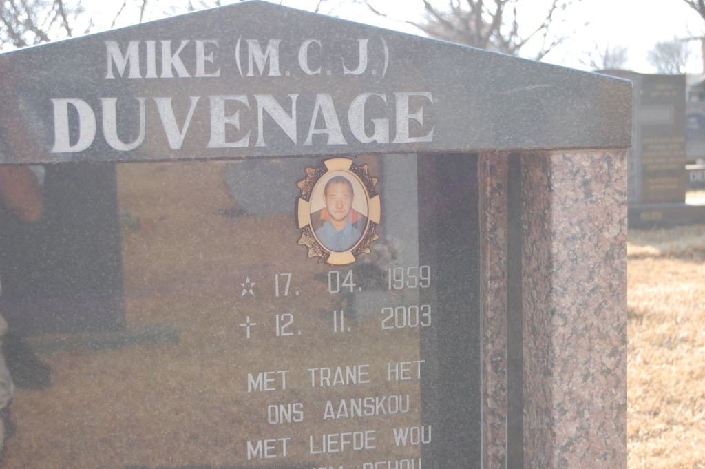DUVENAGE M.C.J. 1959-2OO3