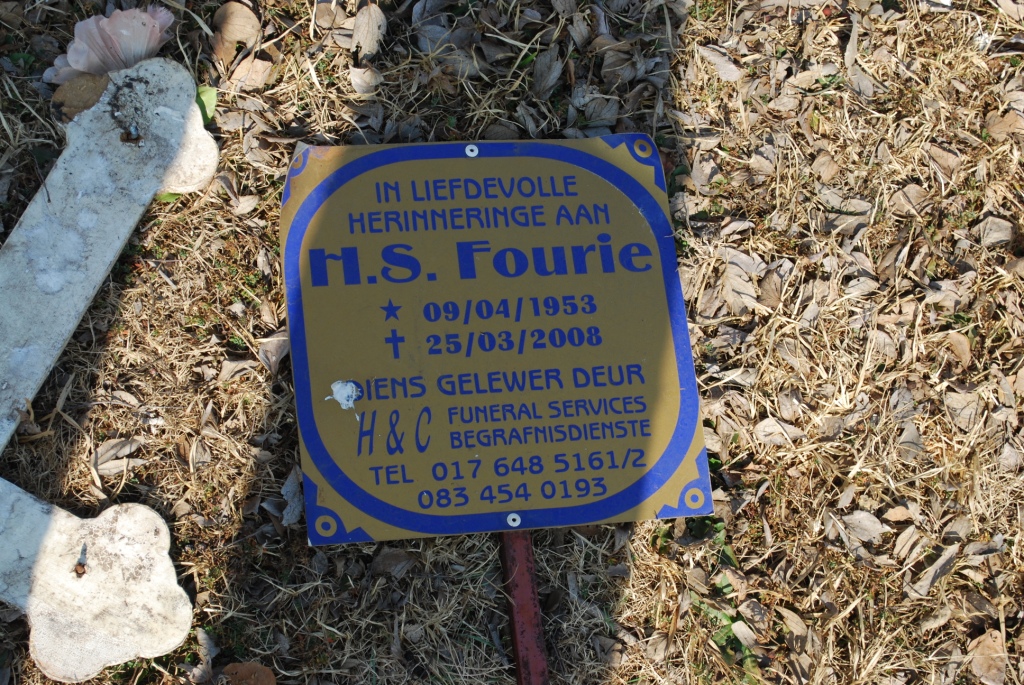 FOURIE H.S. 1953-2008