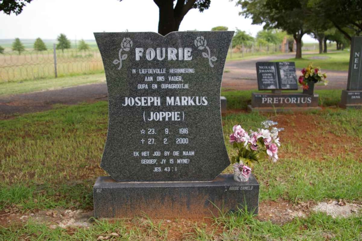 FOURIE Joseph Markus 1916-2000
