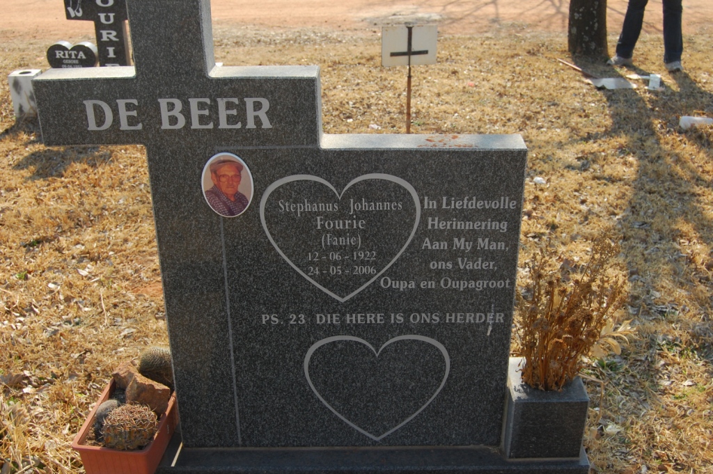 FOURIE Stephanus Johannes 1922-2006
