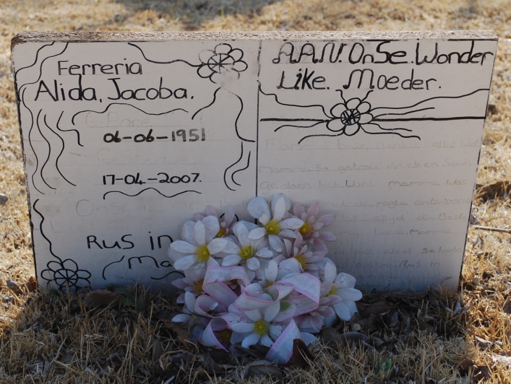 FERREIRA Alida Jacoba 1951-2007