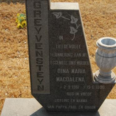 GREYVENSTEIN Dina Maria Magdalena 1961-1996