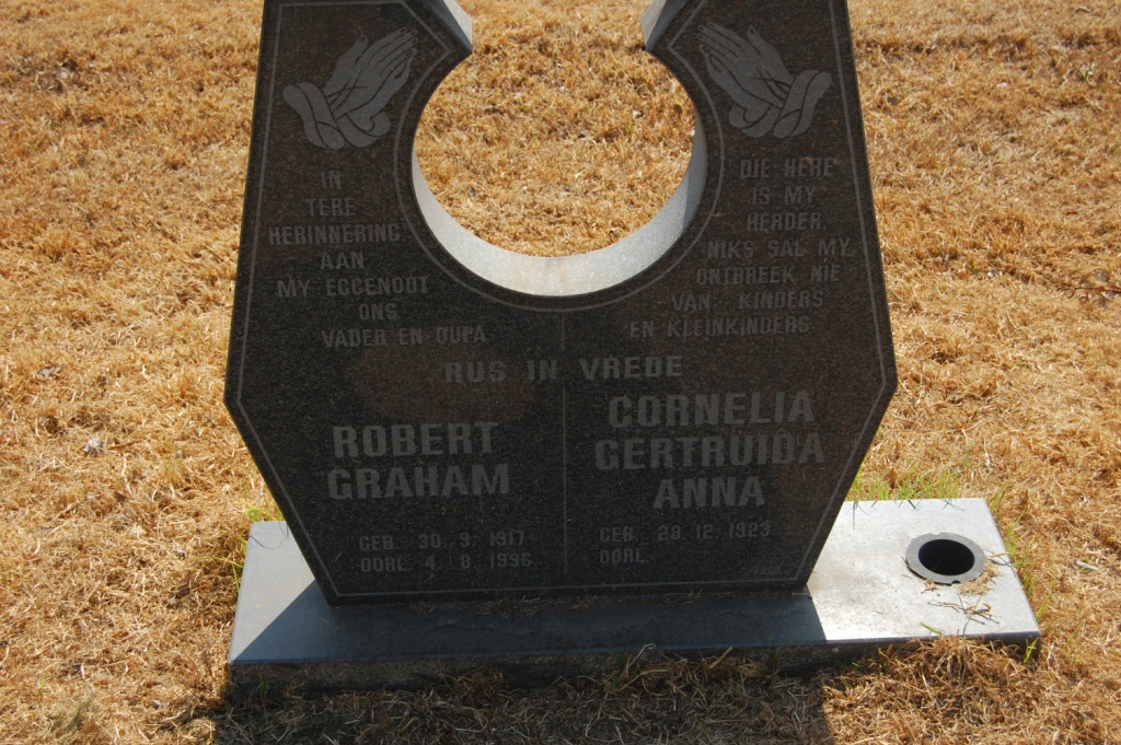 GRAHAM Robert 1917-1996 &amp; Cornelia Gertruida Anna 1923-
