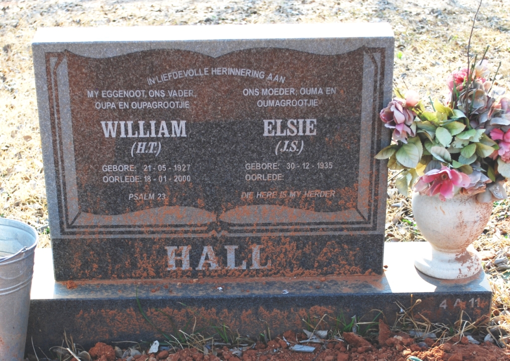 HALL H.T. 1927-2000 &amp; J.S. 1935-