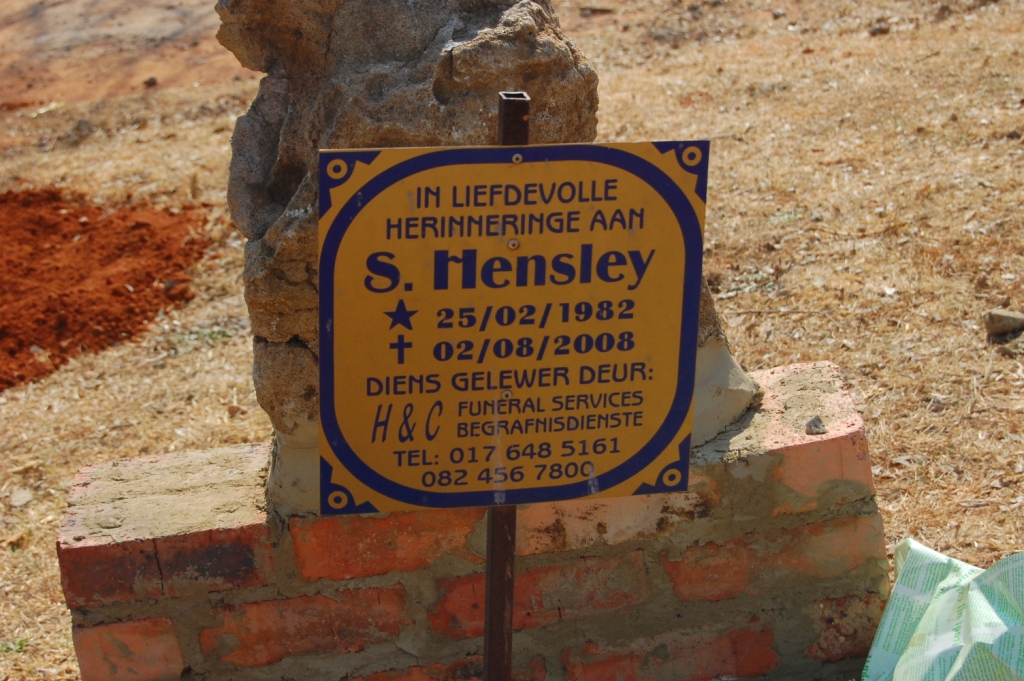 HENSLEY S. 1982-2008