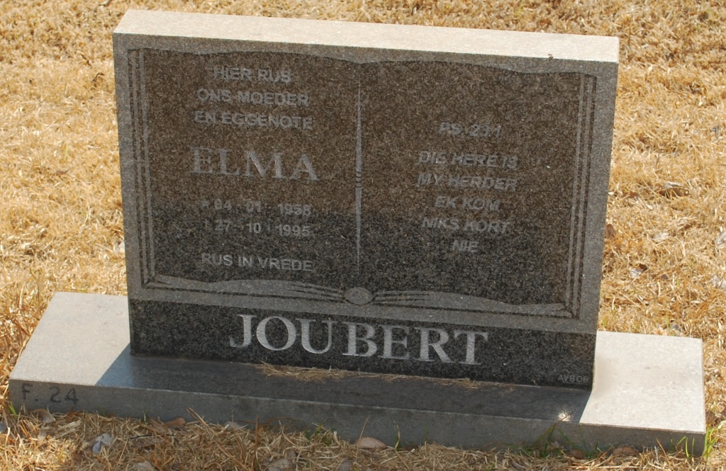 JOUBERT Elma 1958-1995