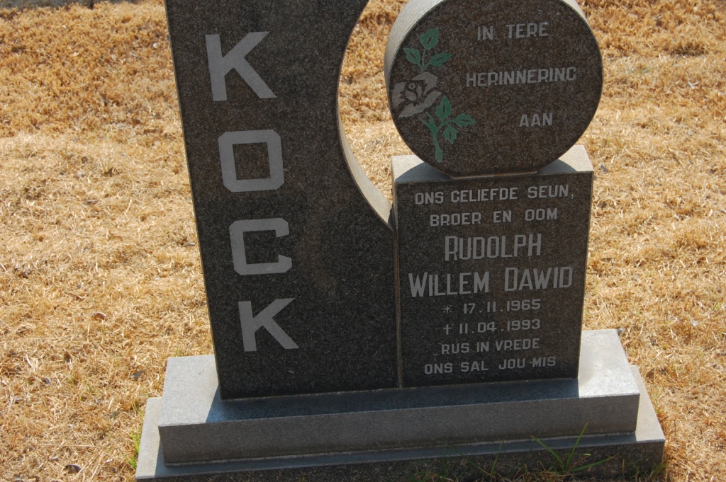 KOCK RUdolph Willem Dawid 1965-1993