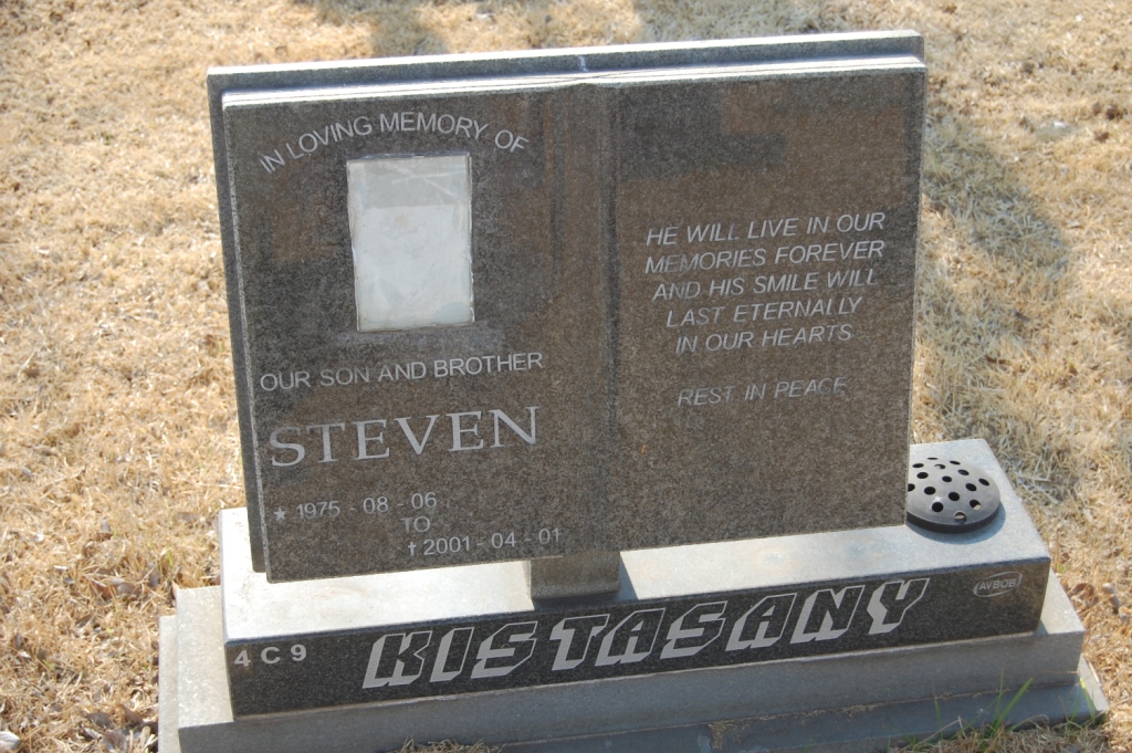 KISTASANY Steven 1975-2001