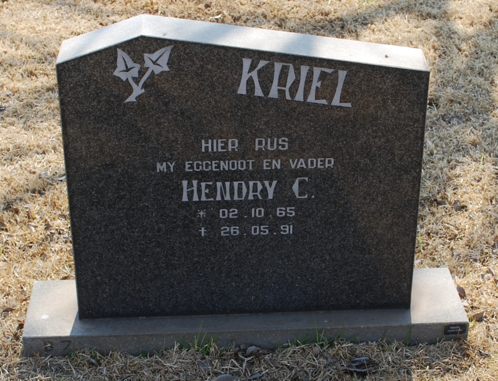 KRIEL Hendry C. 1965-1991