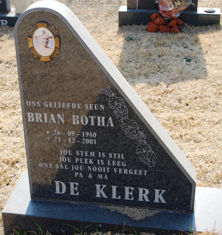 KLERK Brian Botha, de 1980-2001