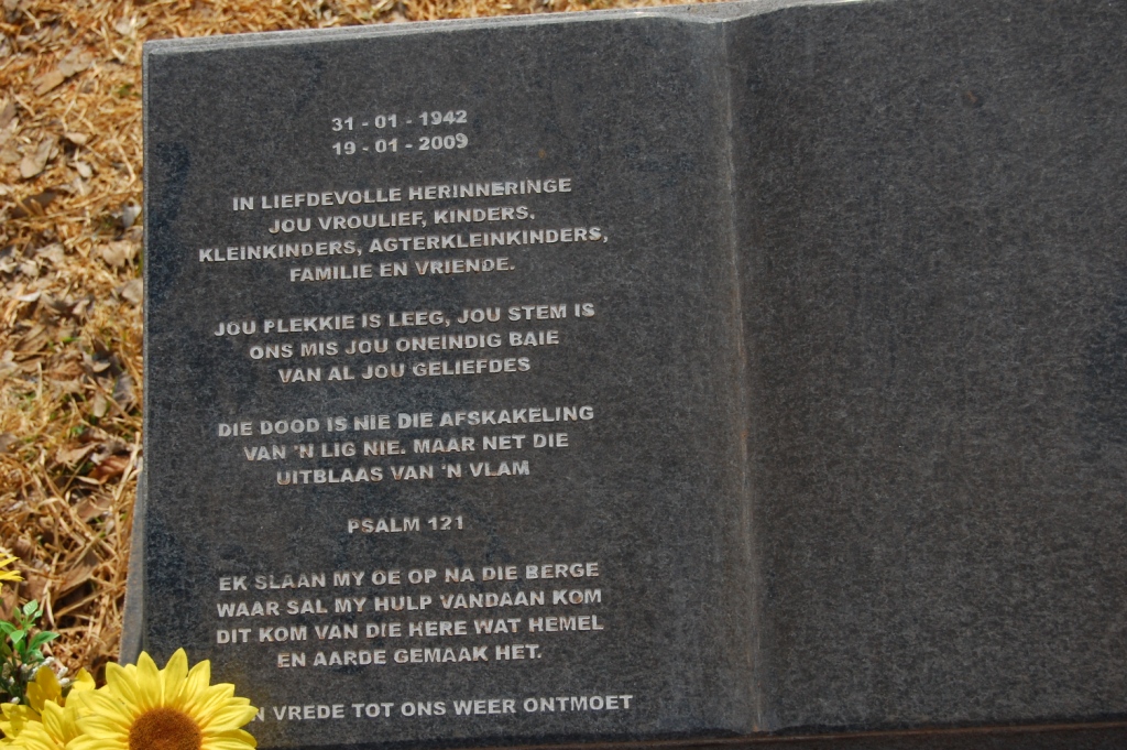 KOEKEMOER Wilhelm 1942-2009 &amp; Hester