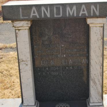 LANDMAN Coen 1934-1990 &amp; Claudean 1943-