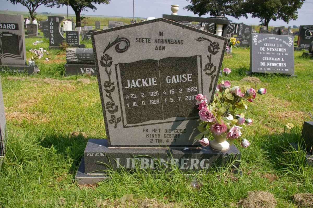 LIEBENBERG Jackie 1926-1999 &amp; Gause 1922-2007 
