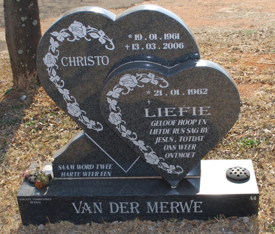 MERWE Christo, van der 1961-2006 &amp; Liefie 1962-