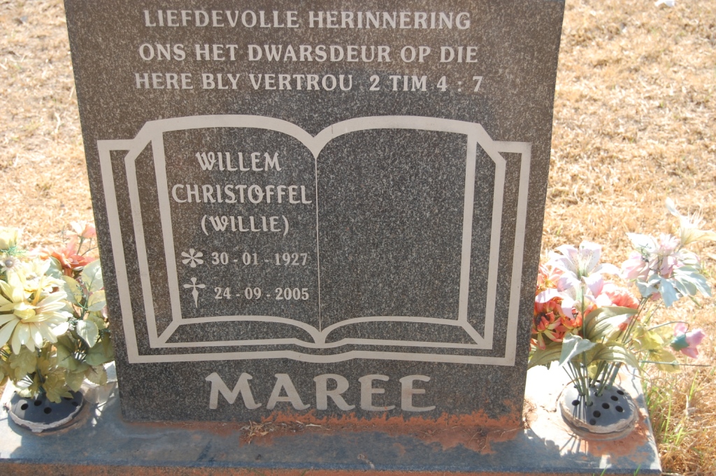 MAREE Willem Christoffel 1927-2005