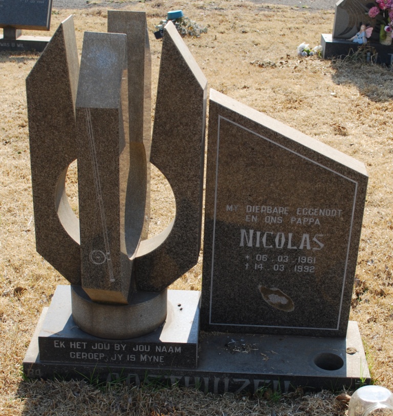 OOSTHUIZEN Nicolas 1961-1992