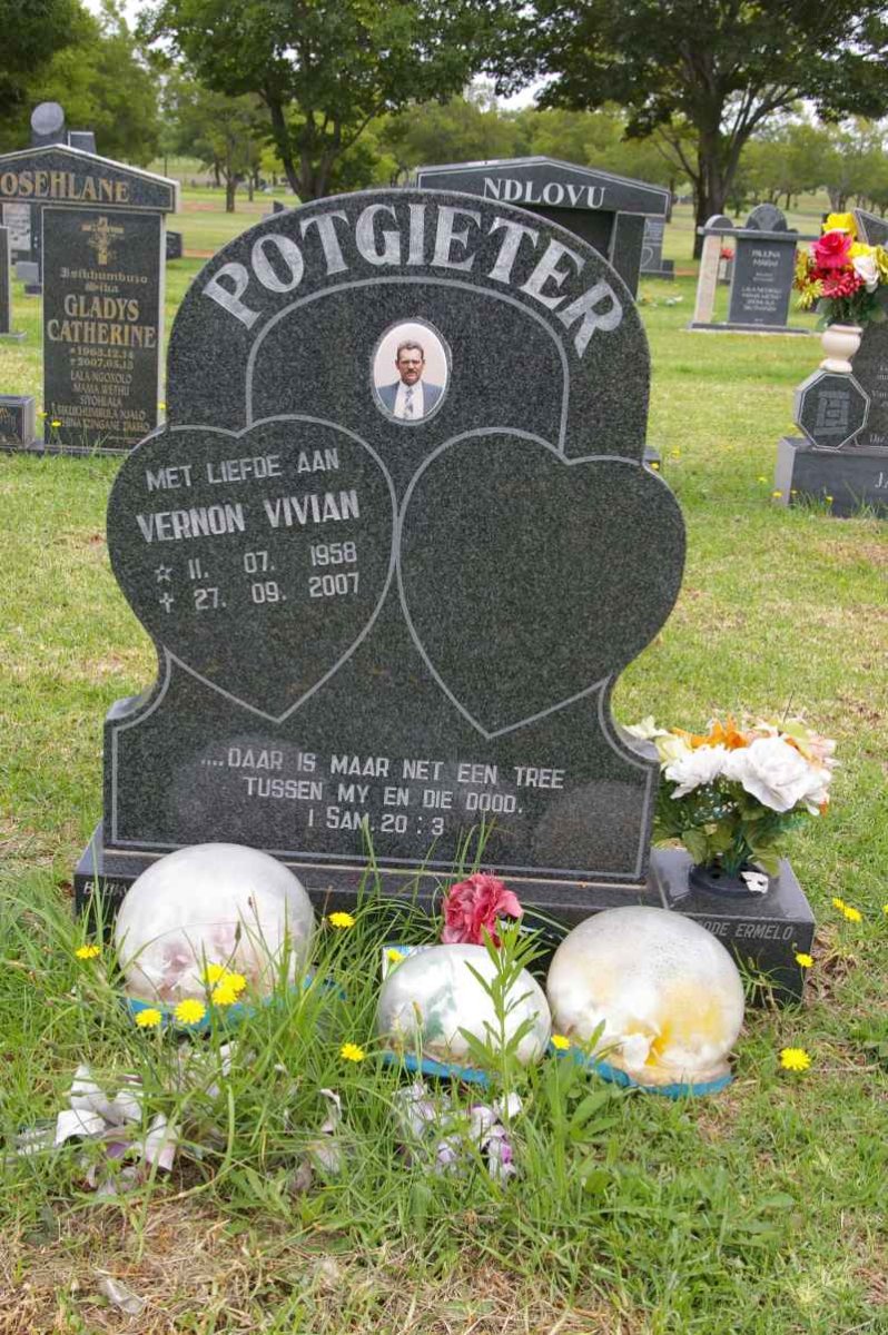POTGIETER Vernon Vivian 1958-2007 