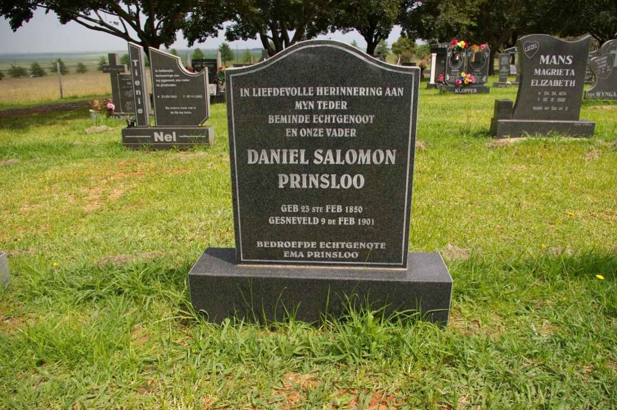 PRINSLOO Daniel Salomon 1850-1901