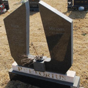 PRETORIUS Nick 1951-2008 &amp; Meisie 1942-