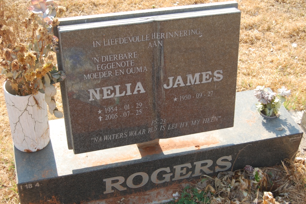 RODGERS James 1950- &amp; Nelia 1954-2005