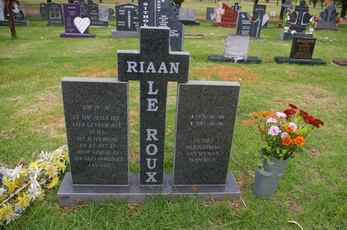 ROUX Riaan, le 1975-2007