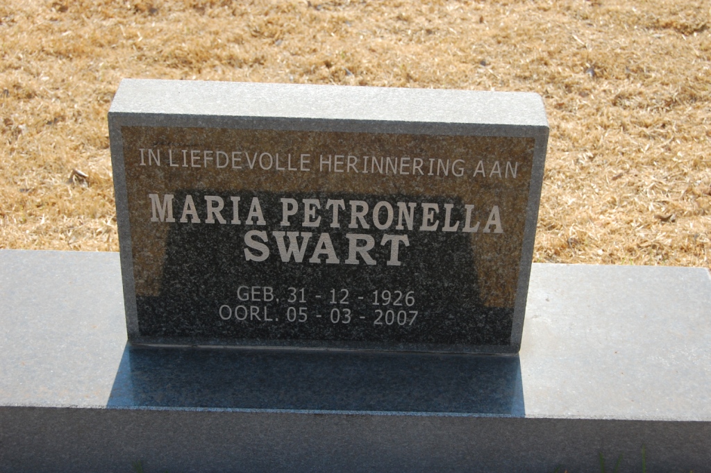 SWART Maria Petronella 1926-2007