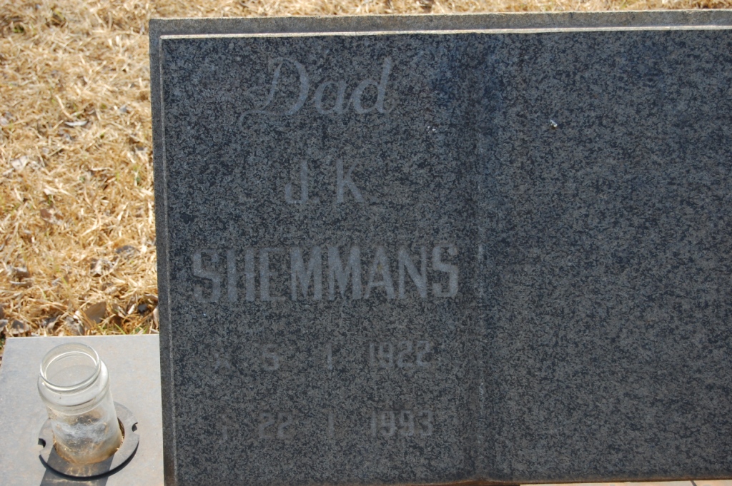 SHEMMANS J.K. 1922-1993
