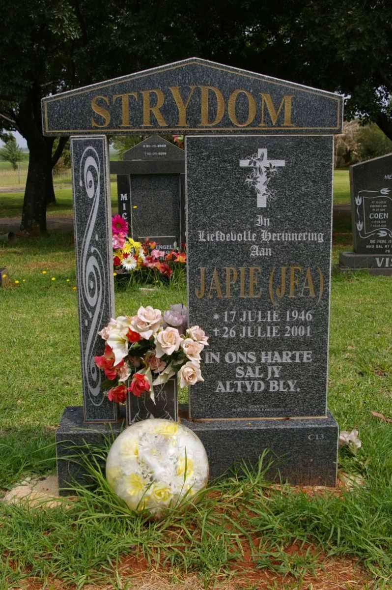 STRYDOM J.F.A. 1946-2001
