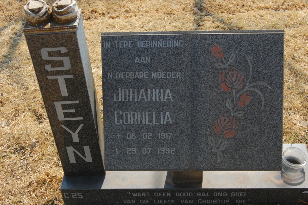 STEYN Johanna Cornelia 1917-1992
