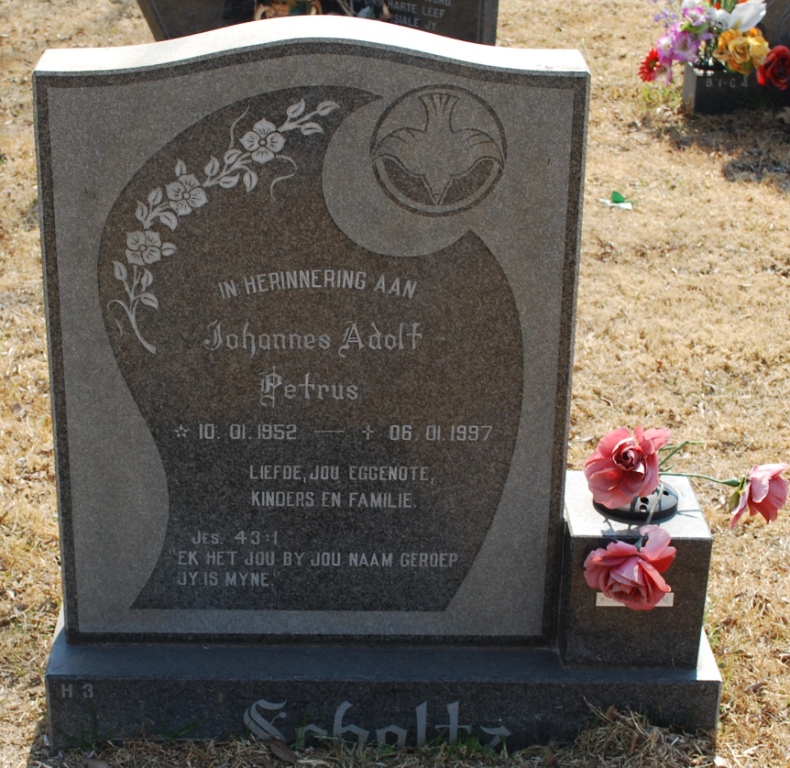 SCHOLTZ Johannes Adolf Petrus 1952-1997