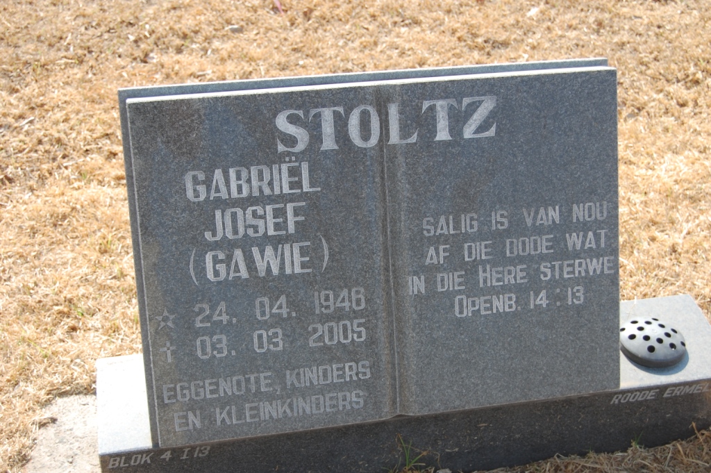 STOLTZ Gabriël Josef 1946-2005