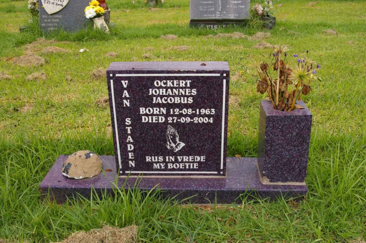 STADEN Ockert Johannes Jacobus, van 1963-2004