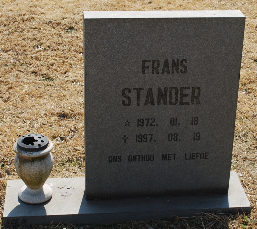STANDER Frans 1972-1997